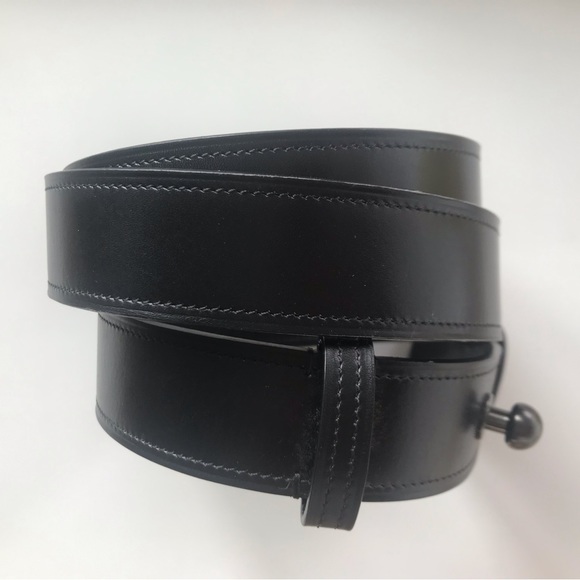 LOEWE NWOT - Black leather belt - Size 100cm /us40 - Picture 2 of 8